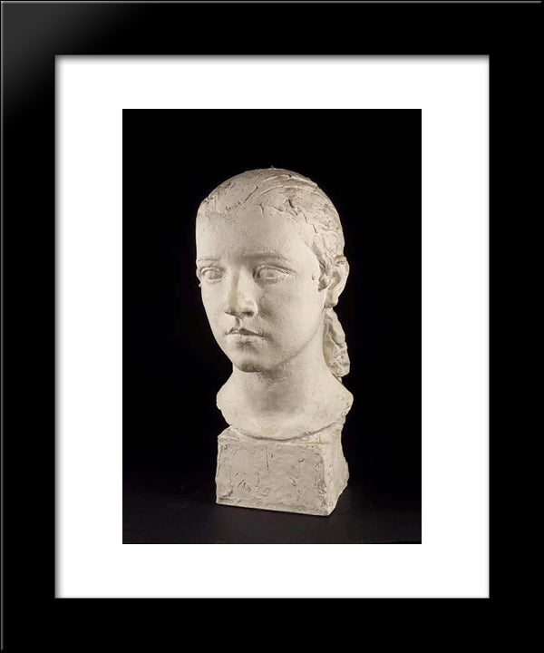 Nenette 20x24 Black Modern Wood Framed Art Print Poster by Despiau, Charles