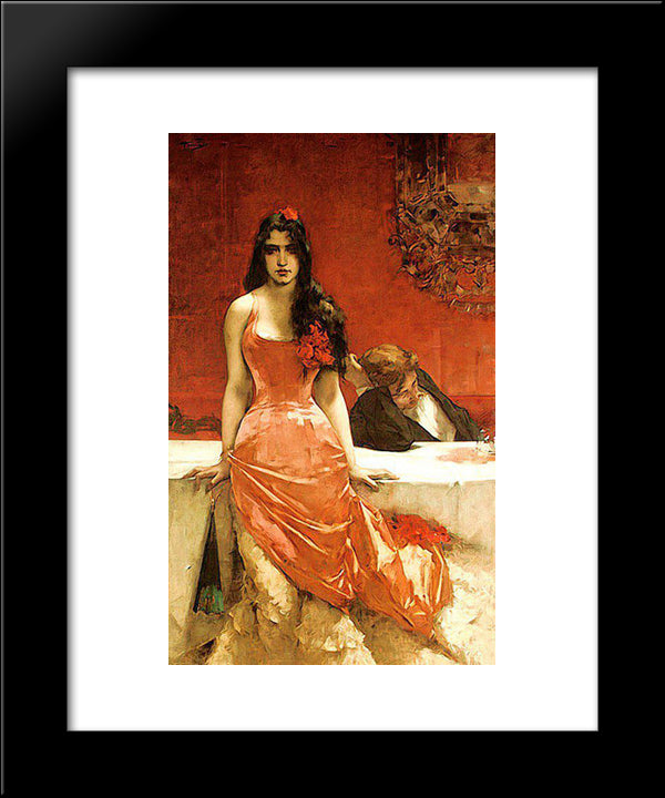 Circe, The Temptress 20x24 Black Modern Wood Framed Art Print Poster by Hermans, Charles