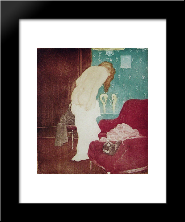 Bathroom 20x24 Black Modern Wood Framed Art Print Poster by Maurin, Charles