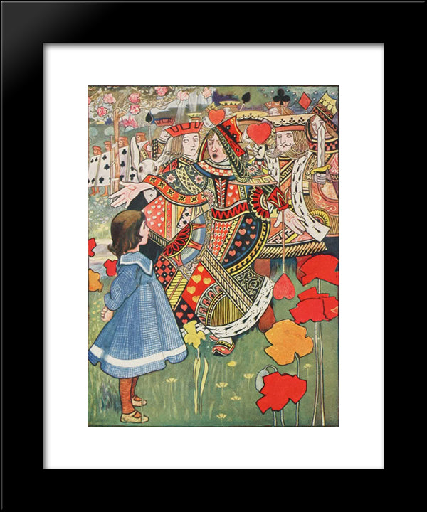 Off With Her Head 20x24 Black Modern Wood Framed Art Print Poster by Robinson, Charles