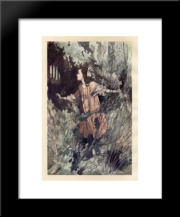The Secret Garden 20x24 Black Modern Wood Framed Art Print Poster by Robinson, Charles