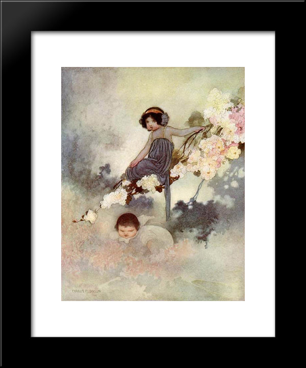 The Selfish Giant 20x24 Black Modern Wood Framed Art Print Poster by Robinson, Charles