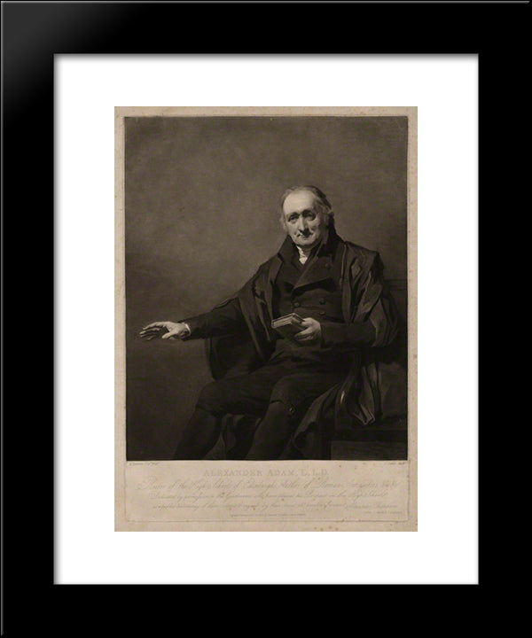 Alexander Adam 20x24 Black Modern Wood Framed Art Print Poster by Turner, Charles