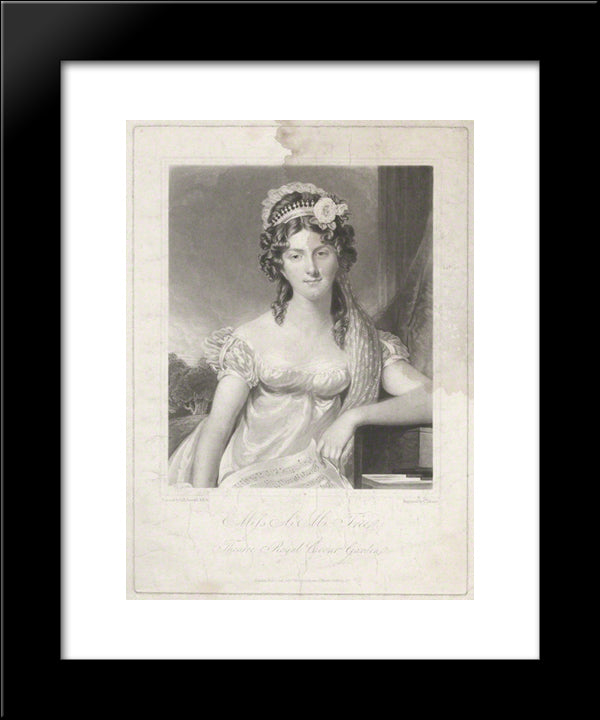 Ann Maria Tree 20x24 Black Modern Wood Framed Art Print Poster by Turner, Charles