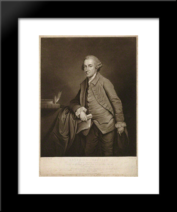 Anthony Champion 20x24 Black Modern Wood Framed Art Print Poster by Turner, Charles