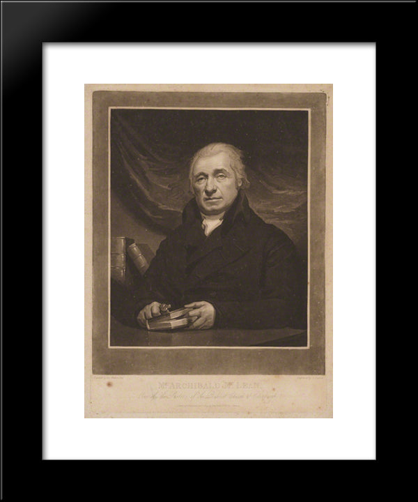 Archibald Mclean 20x24 Black Modern Wood Framed Art Print Poster by Turner, Charles