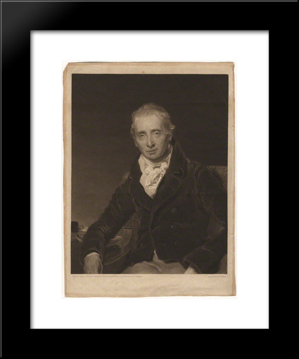 Benjamin Rouse 20x24 Black Modern Wood Framed Art Print Poster by Turner, Charles