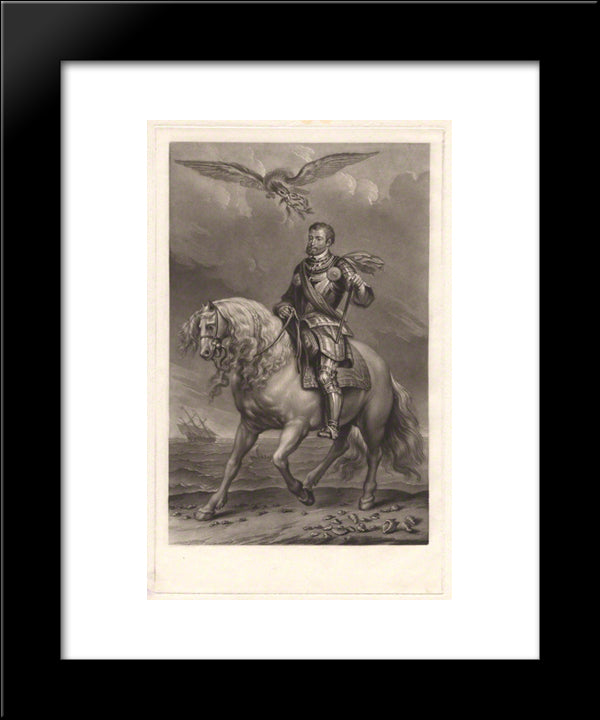 Charles V, Holy Roman Emperor 20x24 Black Modern Wood Framed Art Print Poster by Turner, Charles