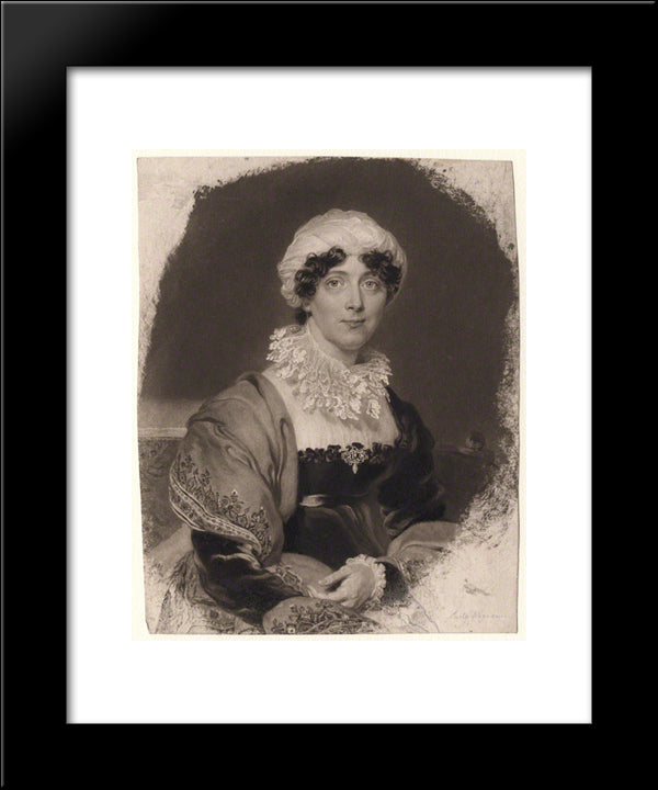 Eleanor (Nee Watts), Lady Wigram 20x24 Black Modern Wood Framed Art Print Poster by Turner, Charles