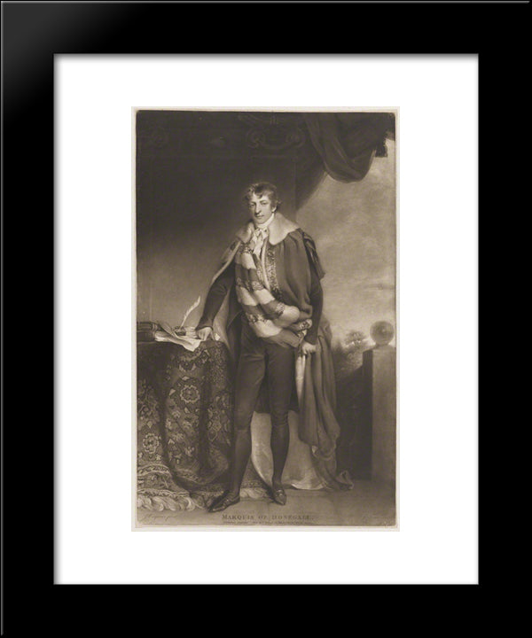 George Augustus Chichester, 2Nd Marquess Of Donegall 20x24 Black Modern Wood Framed Art Print Poster by Turner, Charles