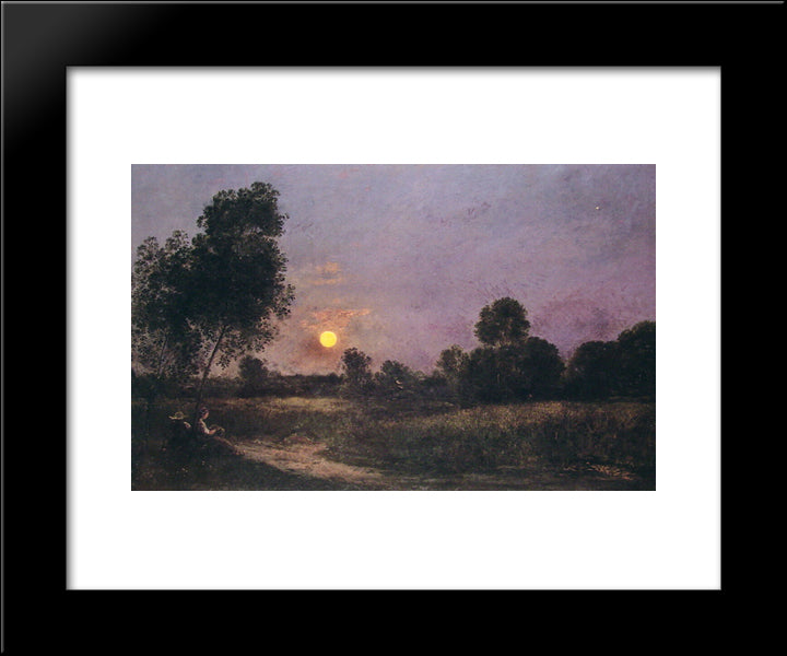 Not Identified 20x24 Black Modern Wood Framed Art Print Poster by Daubigny, Charles Francois
