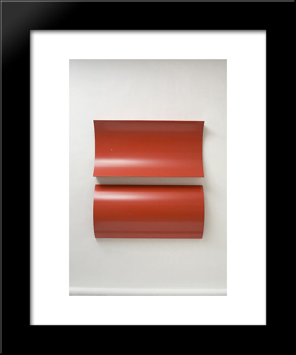 Relief, Series B 20x24 Black Modern Wood Framed Art Print Poster by Posenenske, Charlotte