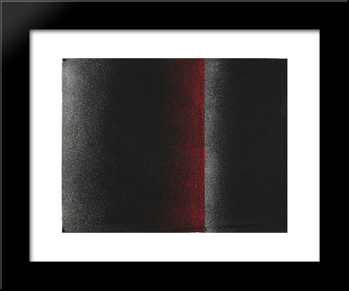 Sprayed Picture 20x24 Black Modern Wood Framed Art Print Poster by Posenenske, Charlotte