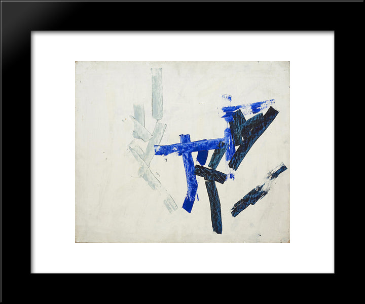 Untitled 20x24 Black Modern Wood Framed Art Print Poster by Posenenske, Charlotte