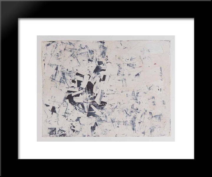 Untitled (Free Structures) 20x24 Black Modern Wood Framed Art Print Poster by Posenenske, Charlotte
