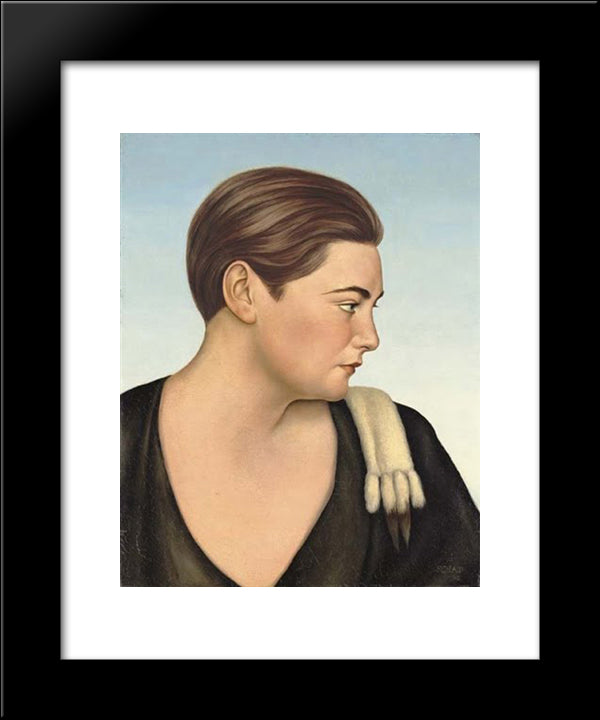 Eva Von Arnheim 20x24 Black Modern Wood Framed Art Print Poster by Schad, Christian