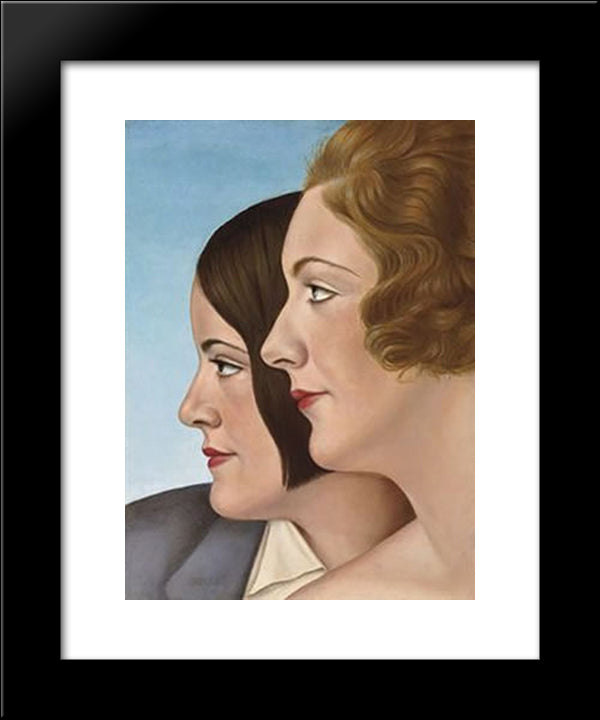 Friends 20x24 Black Modern Wood Framed Art Print Poster by Schad, Christian
