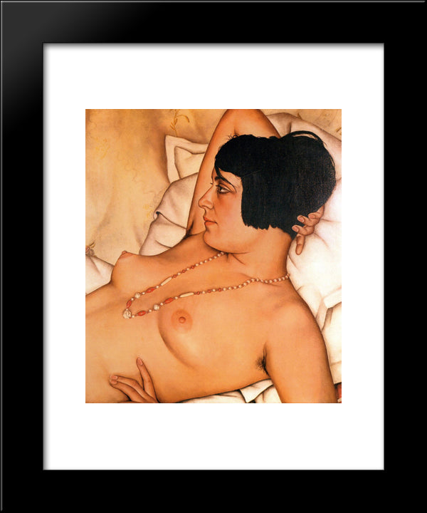 Halbakt 20x24 Black Modern Wood Framed Art Print Poster by Schad, Christian