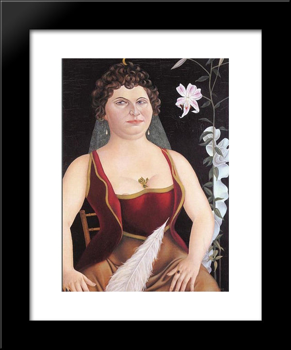 Imperial Countess Triangi - Taglioni 20x24 Black Modern Wood Framed Art Print Poster by Schad, Christian