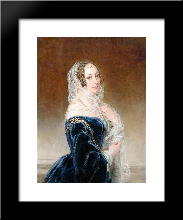 Duchess Maria Feodorovna Baryatinsky, Nee. Keller 20x24 Black Modern Wood Framed Art Print Poster by Robertson, Christina