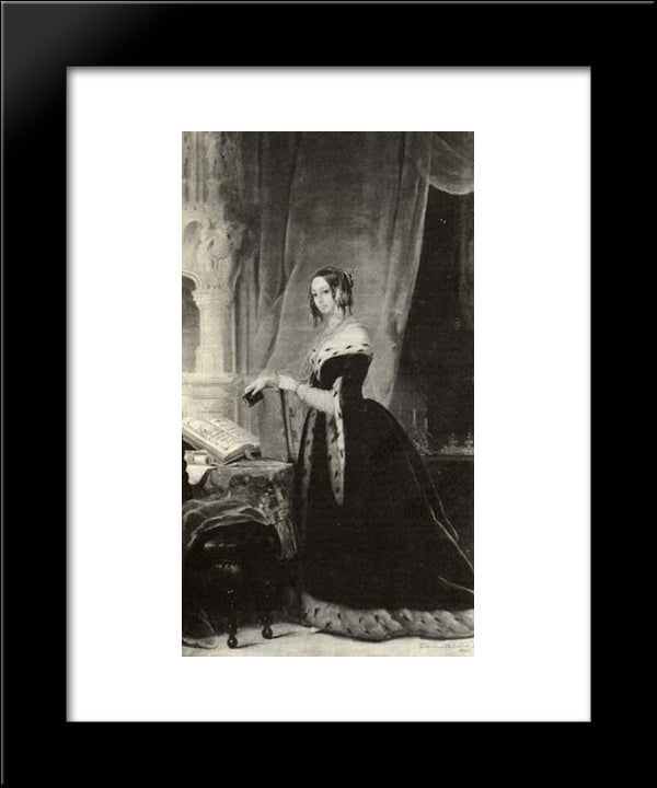 Olga Ivanovna Orlova-Davydova (Baryatinsky) 20x24 Black Modern Wood Framed Art Print Poster by Robertson, Christina