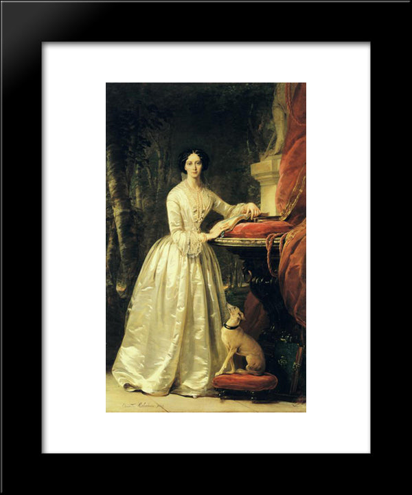 Portrait Of Grand Duchess Maria Alexandrovna 20x24 Black Modern Wood Framed Art Print Poster by Robertson, Christina