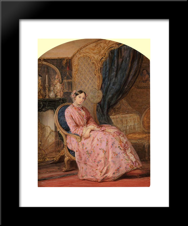 Portrait Of Grand Duchess Maria Nikolaevna 20x24 Black Modern Wood Framed Art Print Poster by Robertson, Christina