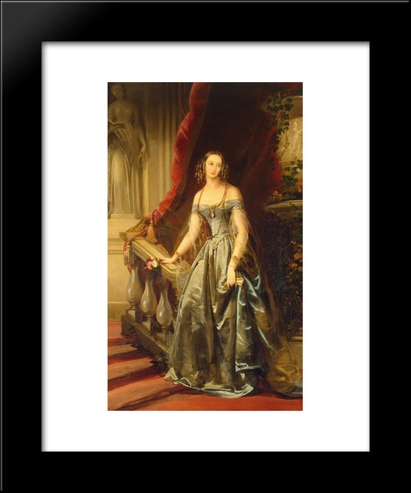 Portrait Of Grand Duchess Olga Nikolaevna 20x24 Black Modern Wood Framed Art Print Poster by Robertson, Christina