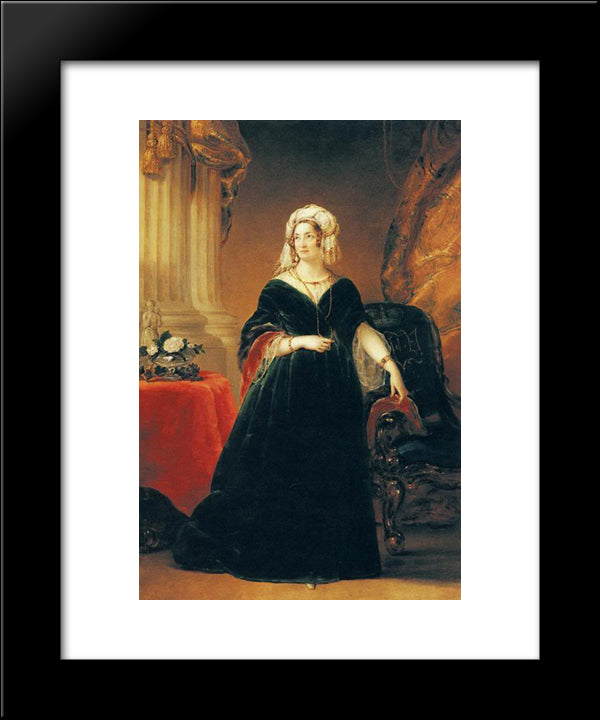 Princess Tatiana Vasilievna Yusupova 20x24 Black Modern Wood Framed Art Print Poster by Robertson, Christina
