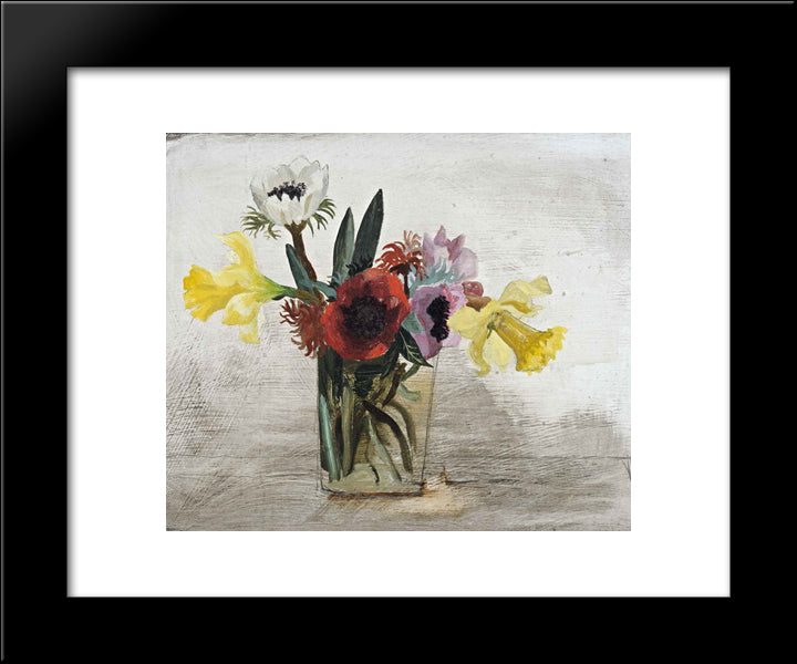 Flowers 20x24 Black Modern Wood Framed Art Print Poster by Wood, Christopher