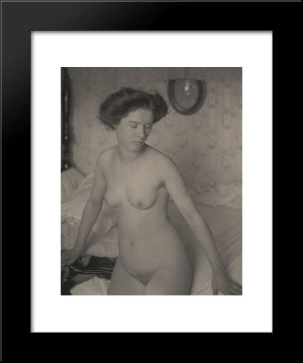Nude 20x24 Black Modern Wood Framed Art Print Poster by White, Clarence