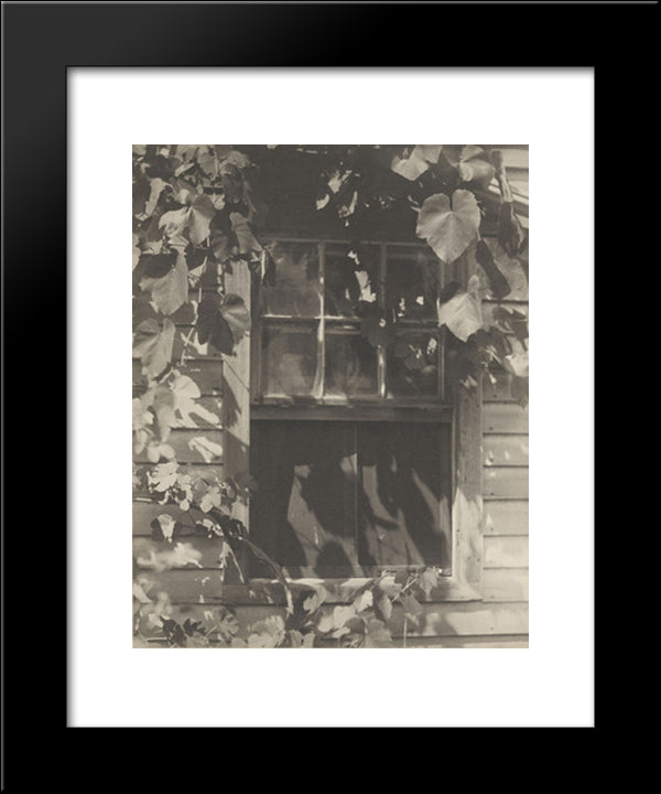 The Studio Window 20x24 Black Modern Wood Framed Art Print Poster by White, Clarence