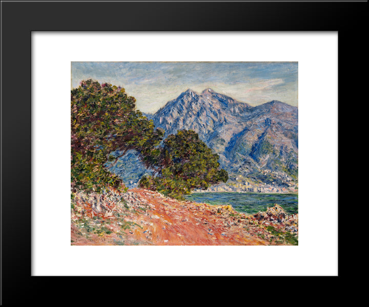 Cap Martin 2 20x24 Black Modern Wood Framed Art Print Poster by Monet, Claude