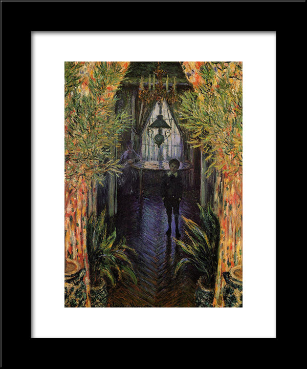 Corner Of The Apartment 20x24 Black Modern Wood Framed Art Print Poster by Monet, Claude