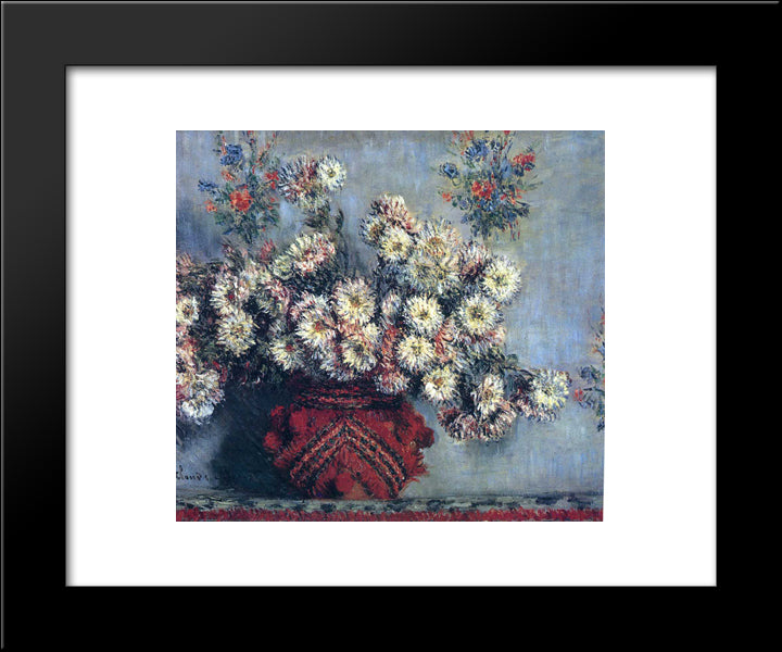 Not Detected 20x24 Black Modern Wood Framed Art Print Poster by Monet, Claude