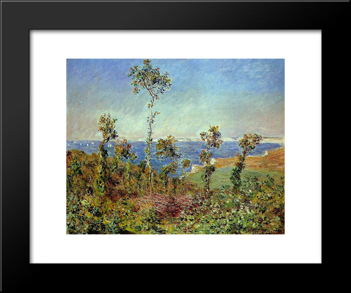 The Fonds At Varengeville 20x24 Black Modern Wood Framed Art Print Poster by Monet, Claude