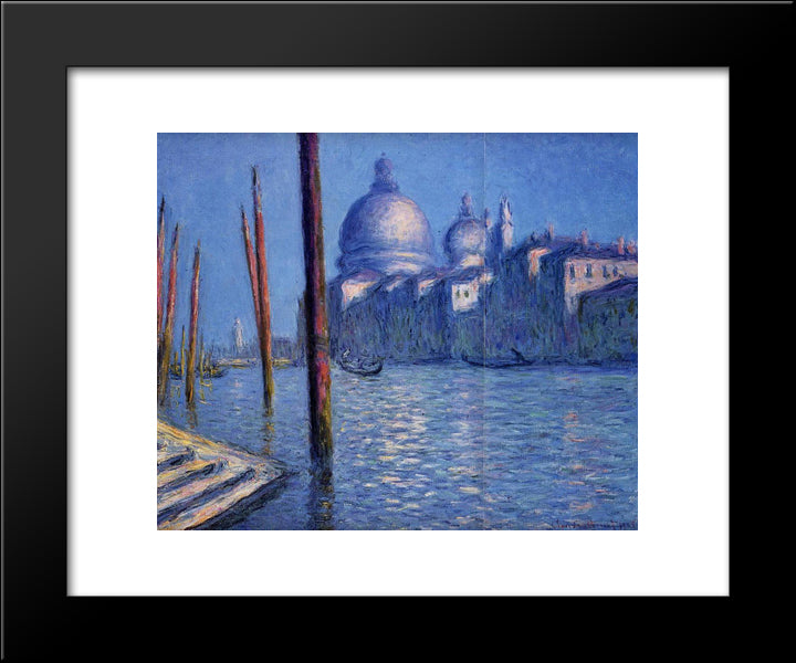 The Grand Canal 20x24 Black Modern Wood Framed Art Print Poster by Monet, Claude