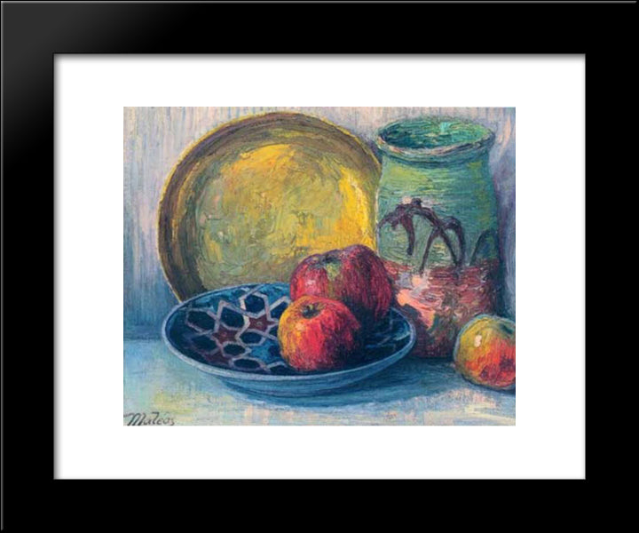 Still Life 20x24 Black Modern Wood Framed Art Print Poster by Maleas, Constantine