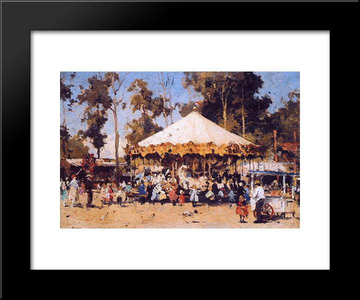 Fair In Laren 20x24 Black Modern Wood Framed Art Print Poster by Vreedenburgh, Cornelis