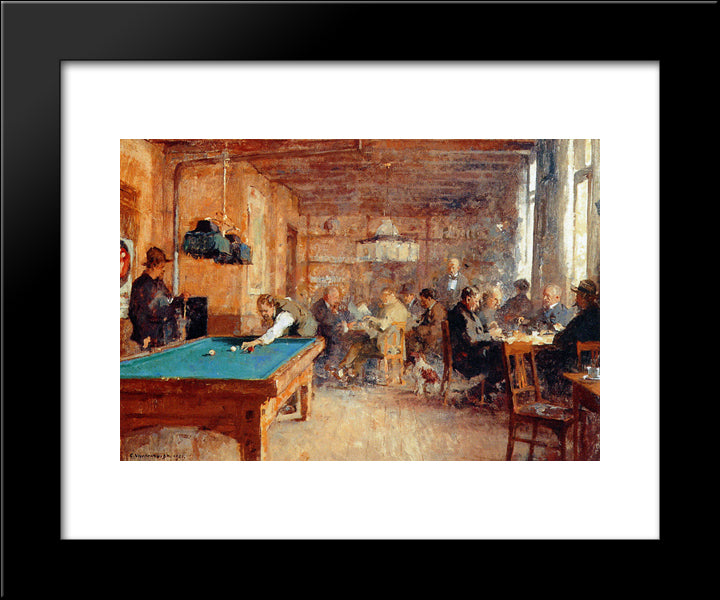 The Bar Of Jan Hamdorff 20x24 Black Modern Wood Framed Art Print Poster by Vreedenburgh, Cornelis