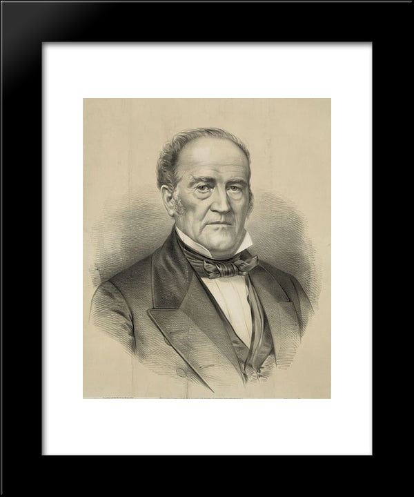 John Bell 20x24 Black Modern Wood Framed Art Print Poster by Currier and Ives