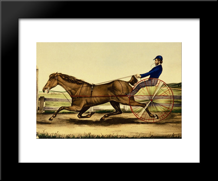 Trustee 20x24 Black Modern Wood Framed Art Print Poster by Currier and Ives