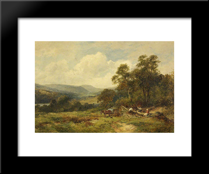 Above Rydal Mount, Ambleside 20x24 Black Modern Wood Framed Art Print Poster by Bates, David