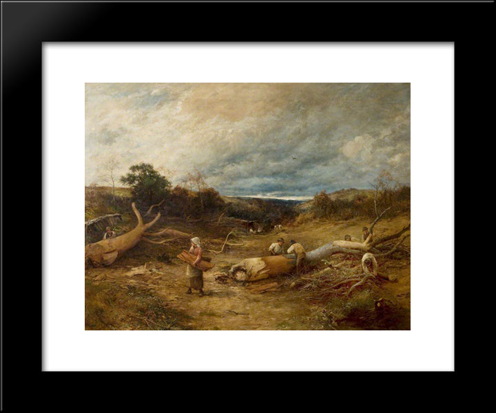 Hearts Of Oak 20x24 Black Modern Wood Framed Art Print Poster by Bates, David