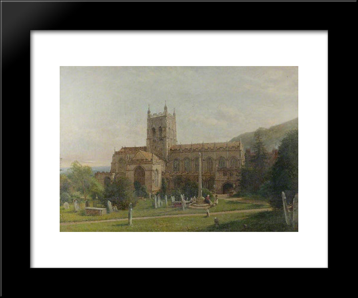 Malvern Priory, Worcestershire 20x24 Black Modern Wood Framed Art Print Poster by Bates, David