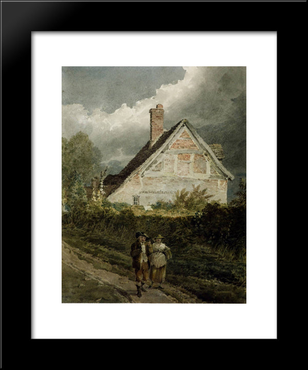 A Country Scene 20x24 Black Modern Wood Framed Art Print Poster by Cox, David
