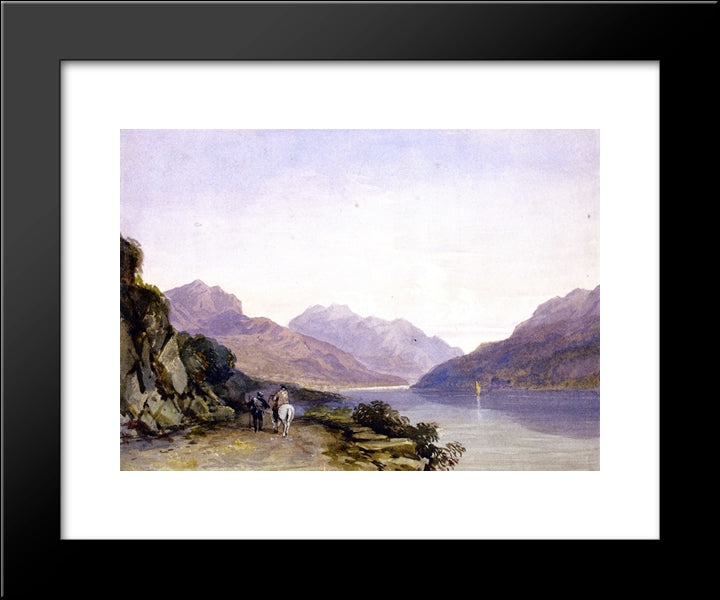 Ben Vorlich 20x24 Black Modern Wood Framed Art Print Poster by Cox, David