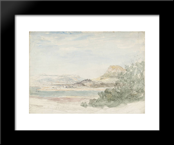 Coast Scene 20x24 Black Modern Wood Framed Art Print Poster by Cox, David