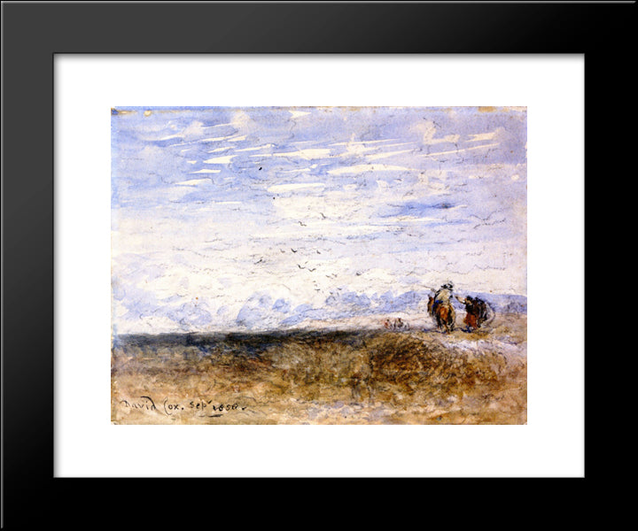Crossing The Moor 20x24 Black Modern Wood Framed Art Print Poster by Cox, David