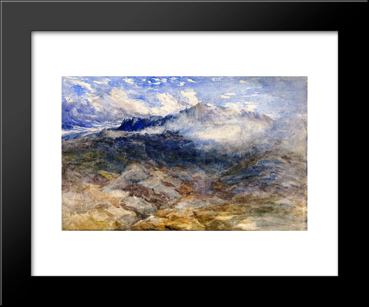 Mountain Heights, Cader Idris 20x24 Black Modern Wood Framed Art Print Poster by Cox, David